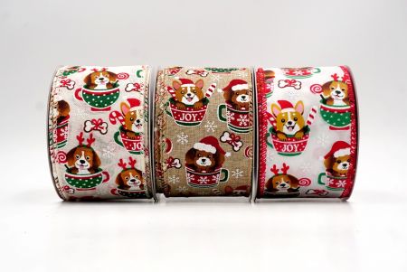 Weihnachten Woof Welpe Drahtband_KF9440.KF9441