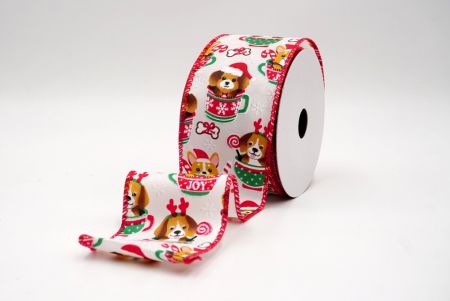 Weiß_Weihnachts Woof Welpe Drahtband_KF9441GC-1-7