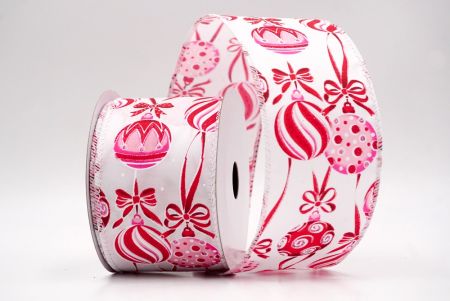 Valkoinen_Joulu koristeet ja nauhat johdotettu nauha_KF9460GC-1-1