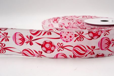 Valkoinen_Joulu koristeet ja nauhat johdotettu nauha_KF9460GC-1-1