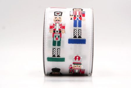 شريط سلكي بتمثال جندي عيد الميلاد باللون الأبيض _KF9478GC-1-1