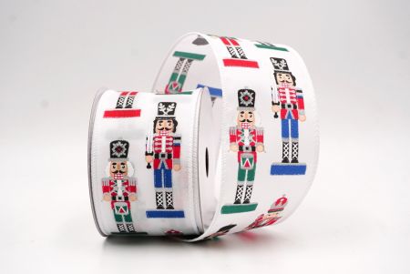 شريط سلكي بتمثال جندي عيد الميلاد باللون الأبيض _KF9478GC-1-1