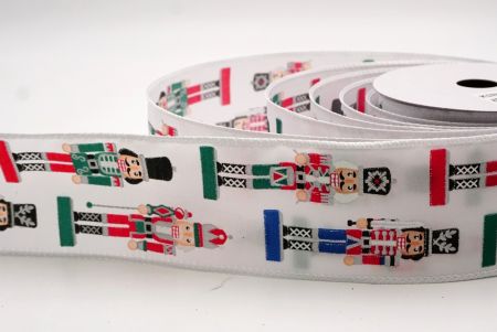 شريط سلكي بتمثال جندي عيد الميلاد باللون الأبيض _KF9478GC-1-1