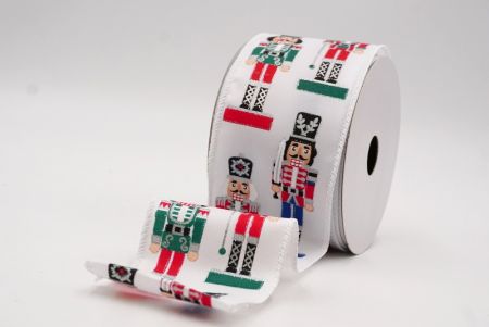 شريط سلكي بتمثال جندي عيد الميلاد باللون الأبيض _KF9478GC-1-1