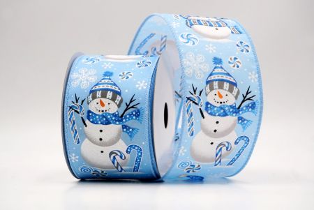 Pulvis Caeruleus_Frosty Snowman et Candy Cane Vinctum Ribbons_KF9482GC-12-216