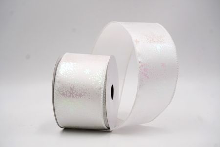 Fehér Karácsonyi Fólia Hópehely Drót Szalag_KF9492GC-1-1