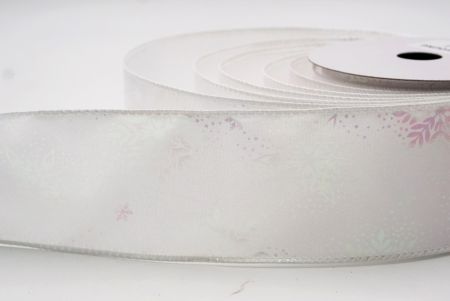 Fehér Karácsonyi Fólia Hópehely Drót Szalag_KF9492GC-1-1