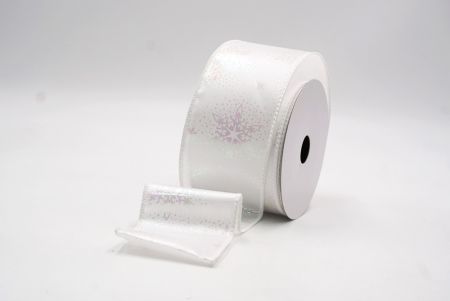 Fehér Karácsonyi Fólia Hópehely Drót Szalag_KF9492GC-1-1