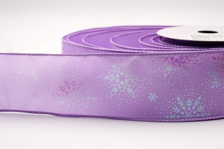 Lila Karácsonyi Fólia Hópehely Drót Szalag_KF9492GC-11-11