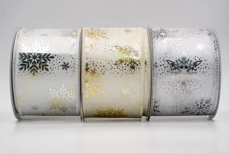 Weihnachts-Schneeflocken-Folienprint-Drahtband_KF9495.KF9496.KF9497.KF9498.KF9499.KF9500