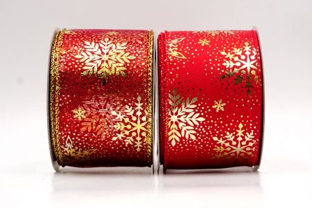 Weihnachts-Schneeflocken-Folienprint-Drahtband_KF9495.KF9496.KF9497.KF9498.KF9499.KF9500