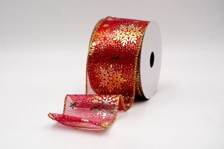 Rote_Weihnachts-Schneeflocken-Folienprint-Drahtband_KF9495G-7