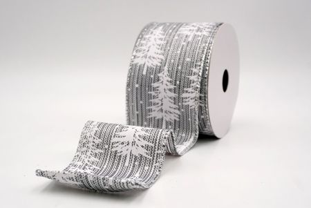 Grijs_Sneeuwachtige Kerst Dennenboom Draadlint_KF9507G-50