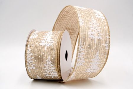 Khaki_Sneeuwachtige Kerst Dennenboom Draadlint_KF9507GC-13-183