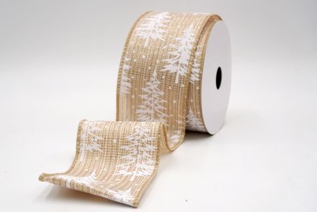 Khaki_Sneeuwachtige Kerst Dennenboom Draadlint_KF9507GC-13-183