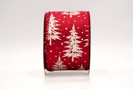 Donkerrood_Sneeuwachtige Kerst Dennenboom Draadlint_KF9507GC-8-169