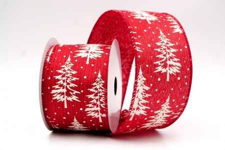 Donkerrood_Sneeuwachtige Kerst Dennenboom Draadlint_KF9507GC-8-169