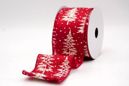 Donkerrood_Sneeuwachtige Kerst Dennenboom Draadlint_KF9507GC-8-169