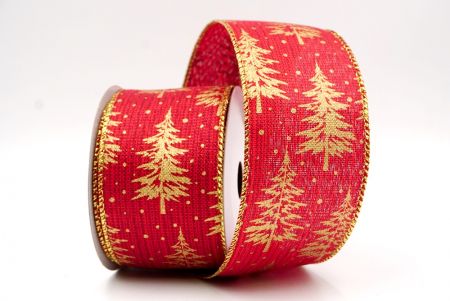 Rood_Sneeuwachtige Kerst Dennenboom Draadlint_KF9508G-7