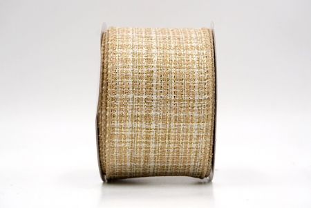 Khaki_Festive Solid Colors Wired Ribbon_KF9509GC-13-183