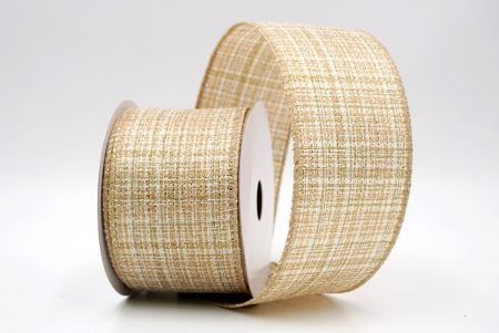 Khaki_Festive Solid Colors Wired Ribbon_KF9509GC-13-183