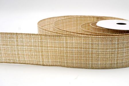 Khaki_Festive Solid Colors Wired Ribbon_KF9509GC-13-183