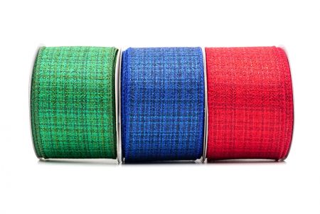 Festive Solid Colors Wired Ribbon - Festive Solid Colors Wired Ribbon
