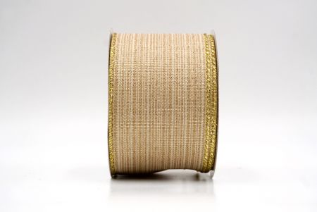 Natural_Festive Solid Colors Wired Ribbon_KF9510G-14