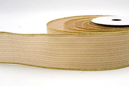Natural_Festive Solid Colors Wired Ribbon_KF9510G-14