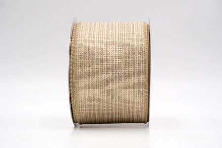 Khaki_Festive Solid Colors Wired Ribbon_KF9510GC-13-183