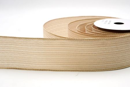 Khaki_Festive Solid Colors Wired Ribbon_KF9510GC-13-183