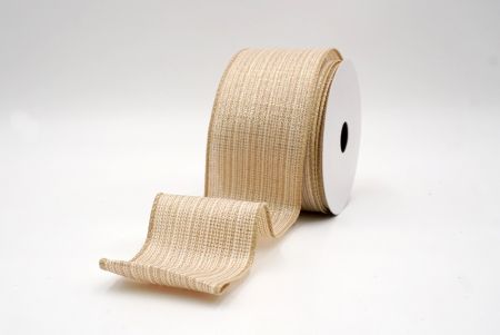 Khaki_Festive Solid Colors Wired Ribbon_KF9510GC-13-183
