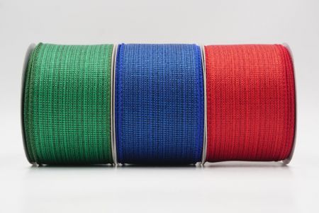 Festive Solid Colors Wired Ribbon_KF9510