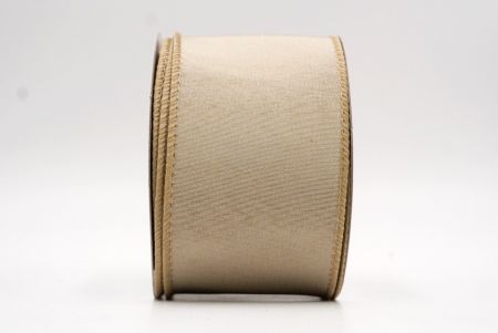 Hellbraunes Weihnachts-Drahtband in einfarbig_KF9511GC-13-183