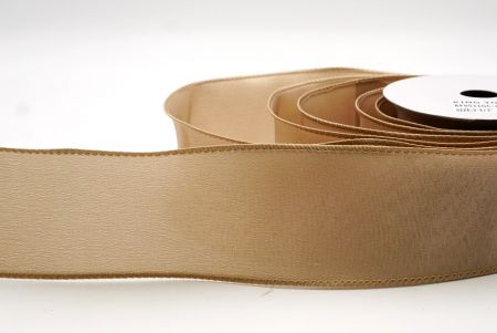 Beiges Weihnachts-Drahtband in einfarbig_KF9511GC-14-183