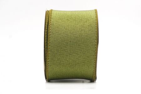 Matcha-grünes Weihnachts-Drahtband in einfarbig_KF9511GC-15-185