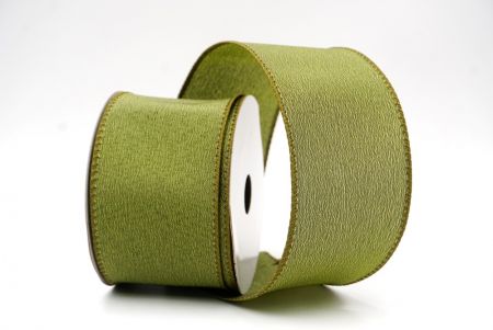 Grünes Weihnachtsband aus einfarbigem Draht_KF9511GC-15-185