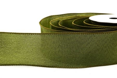 Matcha-grünes Weihnachts-Drahtband in einfarbig_KF9511GC-15-185