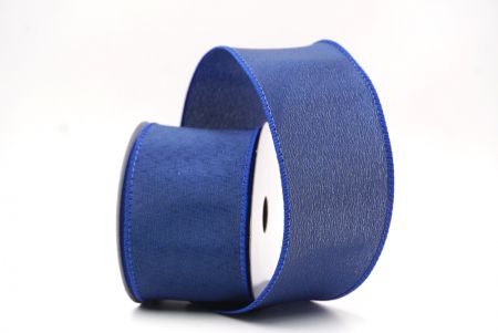 Blaues Weihnachts-Drahtband in einfarbig_KF9511GC-4-151