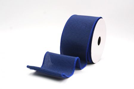 Blaues Weihnachts-Drahtband in einfarbig_KF9511GC-4-151