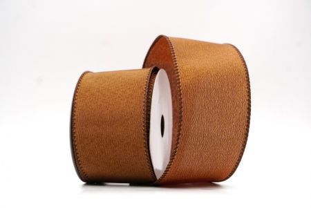 Braunes Weihnachtsband aus einfarbigem Draht_KF9511GC-58-58