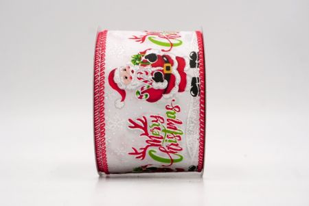 Weiß_Santa Claus Fröhliche Weihnachten Drahtband_KF9514GC-1-7