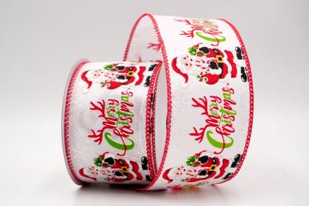 Weiß_Santa Claus Fröhliche Weihnachten Drahtband_KF9514GC-1-7