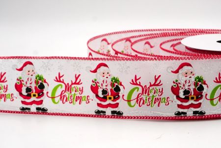 Weiß_Santa Claus Fröhliche Weihnachten Drahtband_KF9514GC-1-7