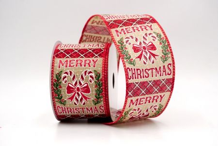 Naturel_Ruban en fil de fer de bonbon canne de Noël_KF9523GC-14-7