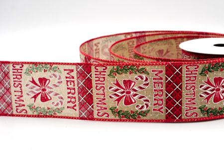 Naturel_Ruban en fil de fer de bonbon canne de Noël_KF9523GC-14-7