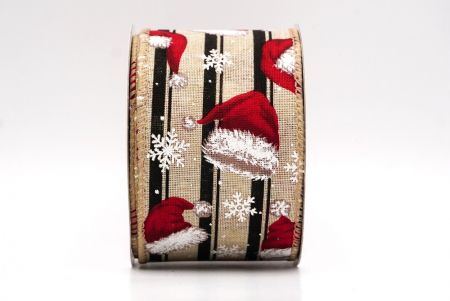 Hellbrauner Weihnachtsmannhut Weihnachtsdrahtband_KF9534GC-13-183