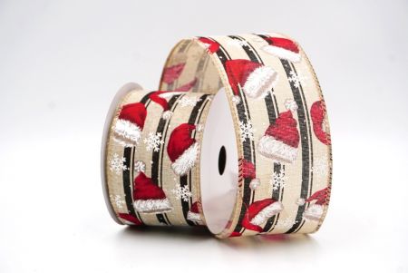 Hellbrauner Weihnachtsmannhut Weihnachtsdrahtband_KF9534GC-13-183