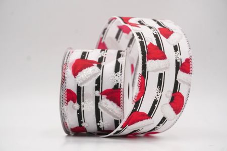 Weißer Weihnachtsmannhut Weihnachtsdrahtband_KF9535GC-1-1