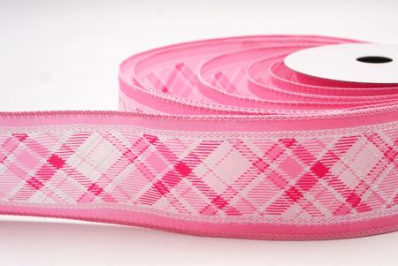 Rosa Cinta de alambre de cuadros navideños clásicos_KF9541GC-5-5